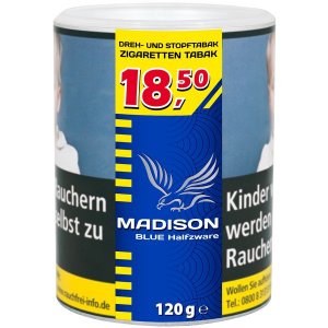 Zigarettentabak 120g Dose Madison Blue Tabak