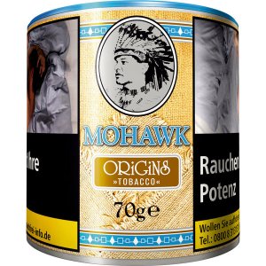 Zigarettentabak Mohawk Origins Tabak 70g ohne Zusätze Zigarettentabak Mohawk Origins Tabak 70g ohne Zusätze