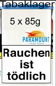 Zigarettentabak Paramount BLAU Tabak 5 x 85g Zigarettentabak Paramount BLAU Tabak 5 x 85g