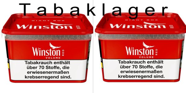 2 x Zigarettentabak Winston Tabak rot 155g ( 100g = 32